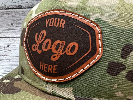 Men's Custom Leather Patch Hat - Your Logo or Design - Image 2